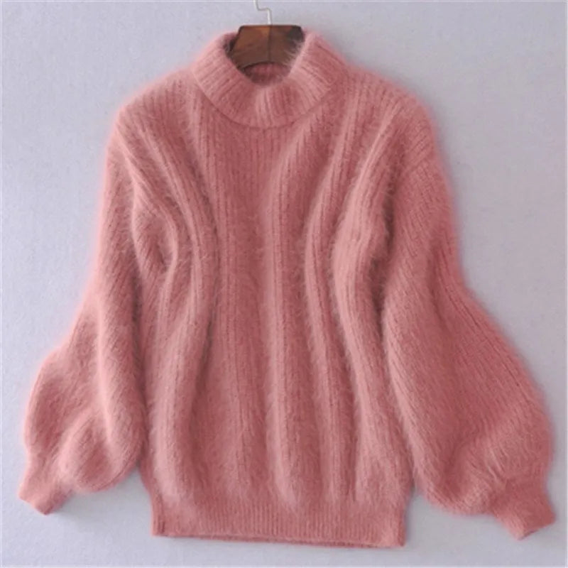 Brenda – Vintage svetr v angora stylu