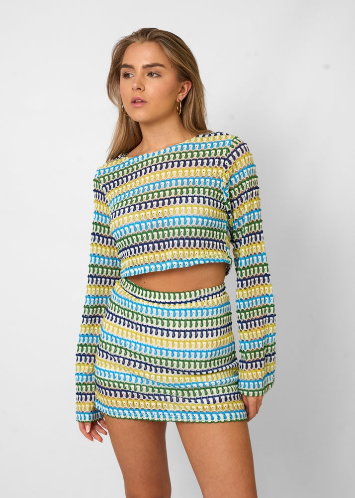 Giada – Souprava Crop Top a Minisukně