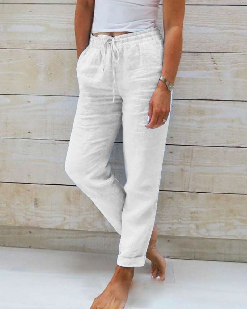 Charlie – Ležérní rovné kalhoty v elegantním stylu
