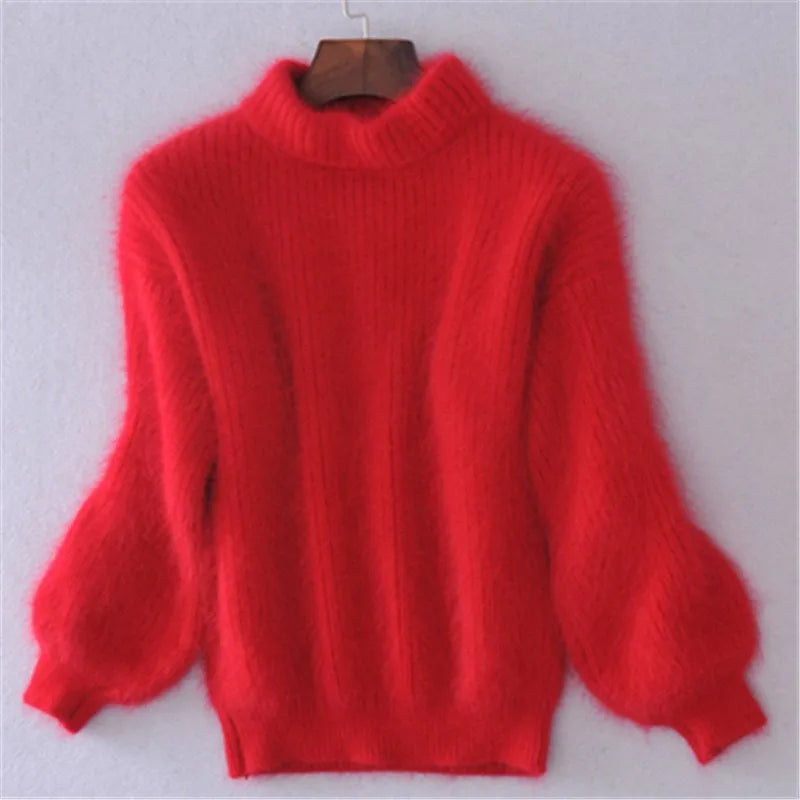 Brenda – Vintage svetr v angora stylu