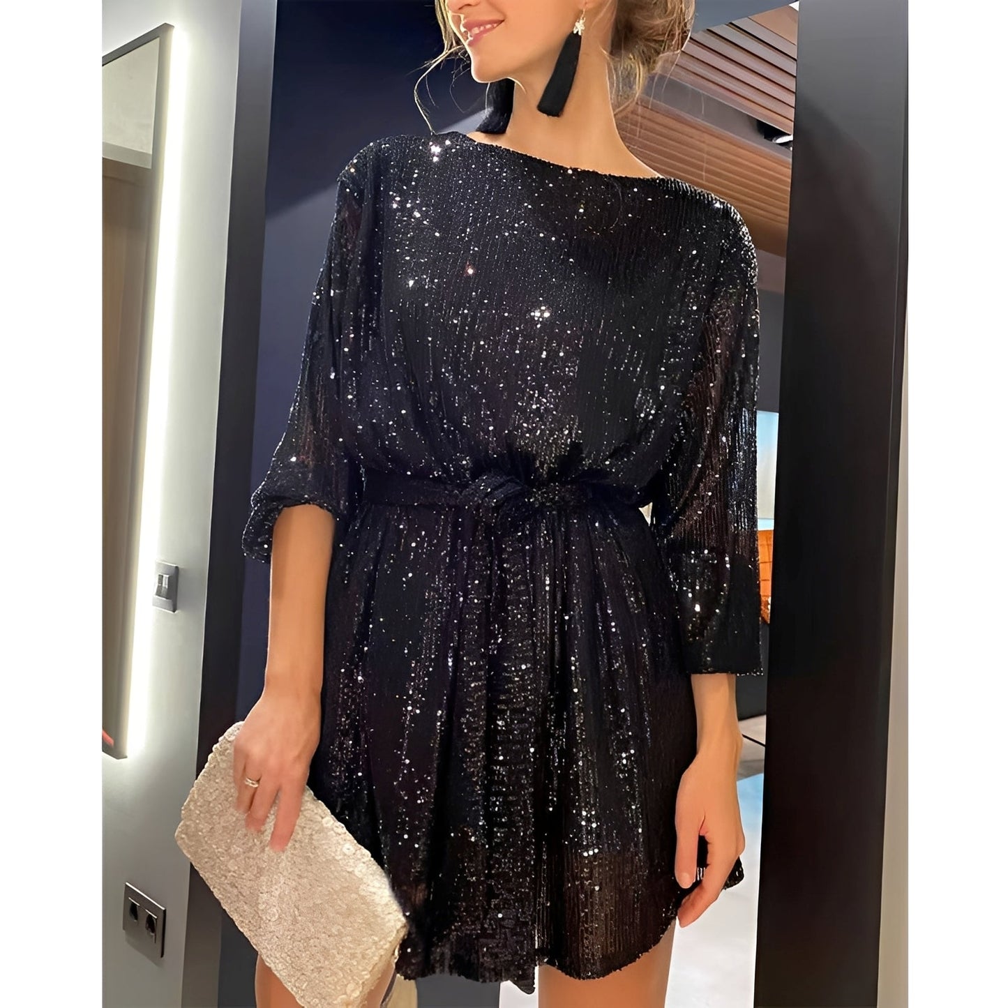 Mirabel - Třpytivé mini party šaty pro dámy