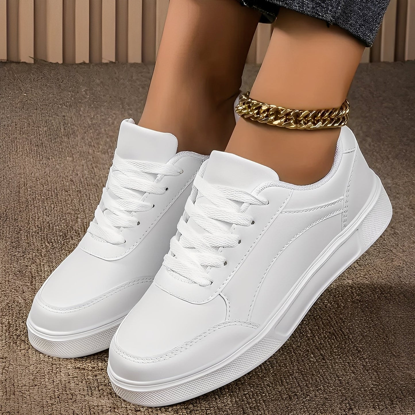Rexanne - Stylové Sneakers z PU Kůže pro Ženy
