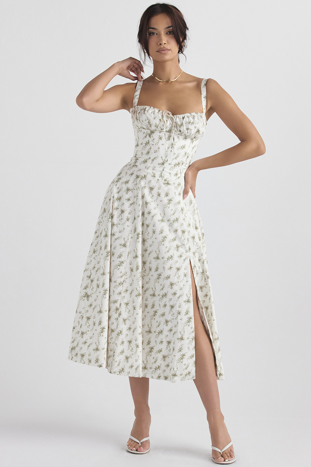 Jacqueline - Elegantní midi korzetové šaty pro dámy