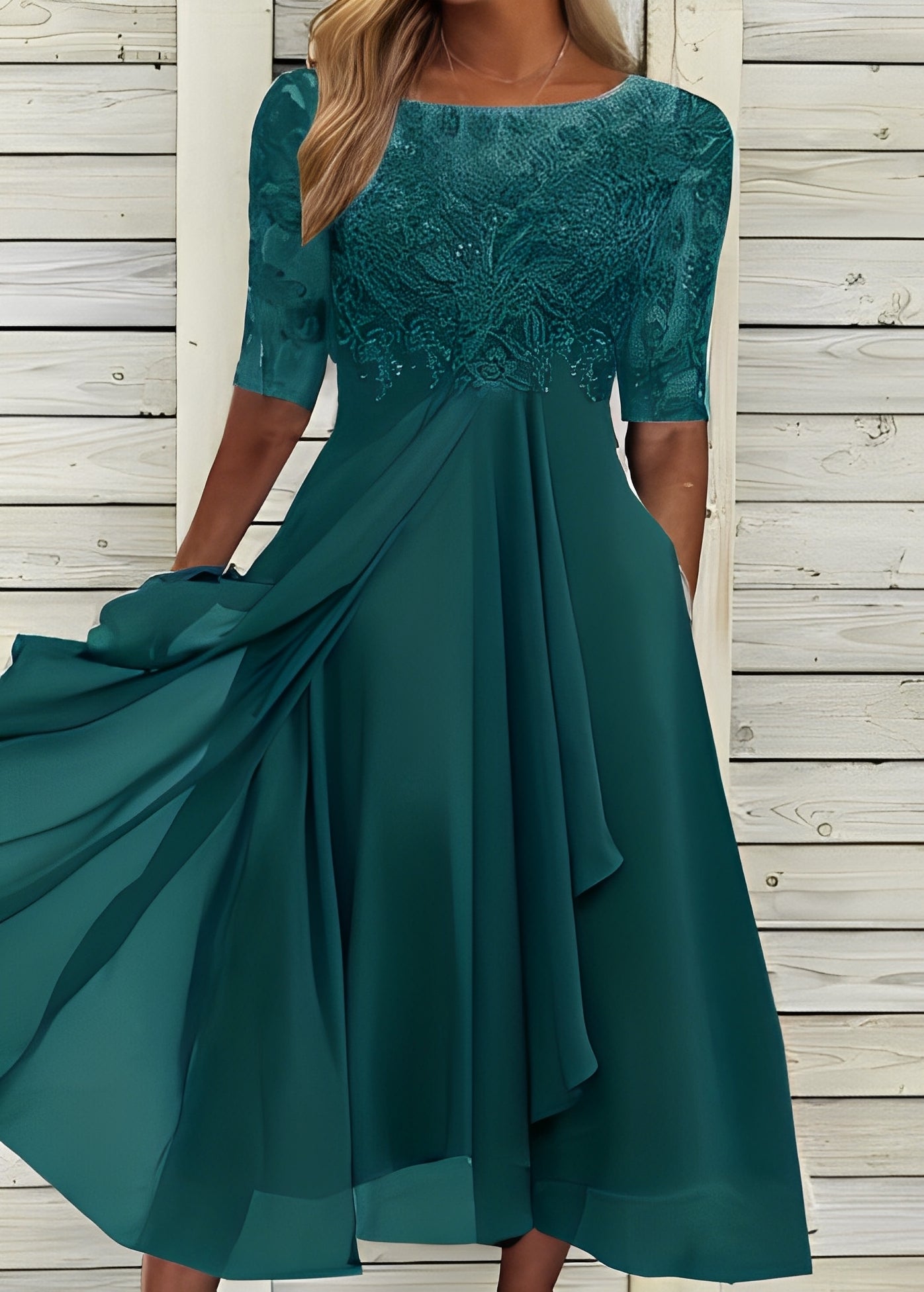 Colleen - Elegantní, vystřižené krajkové šaty pro dámy
