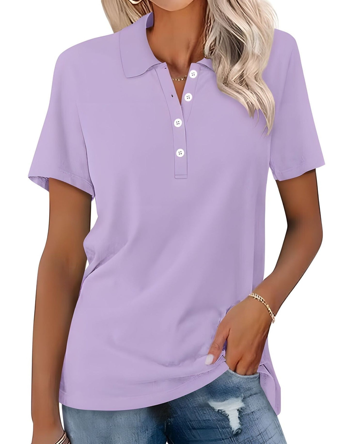 Stella - Ležérní slim-fit polotriko pro dámy