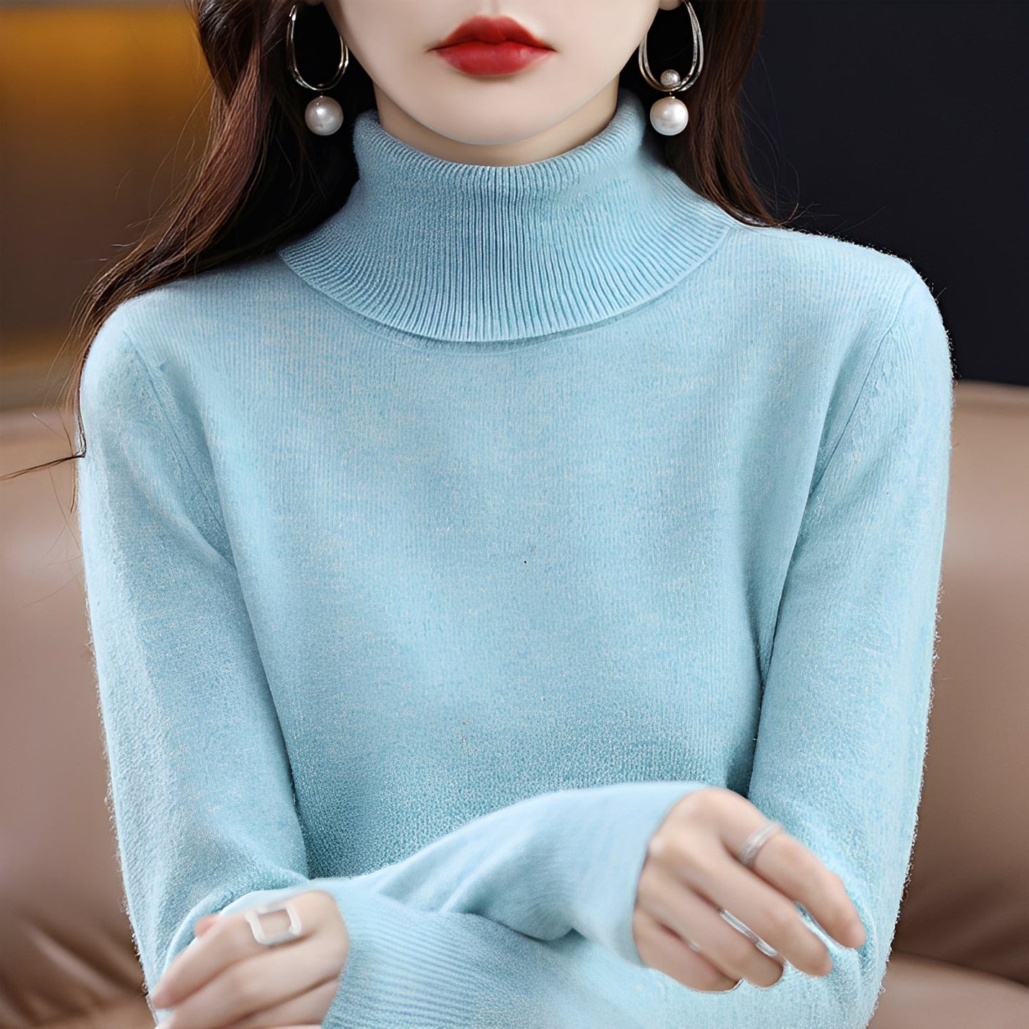 Jocelin - Schlanker Rollkragenpullover pro Dámy