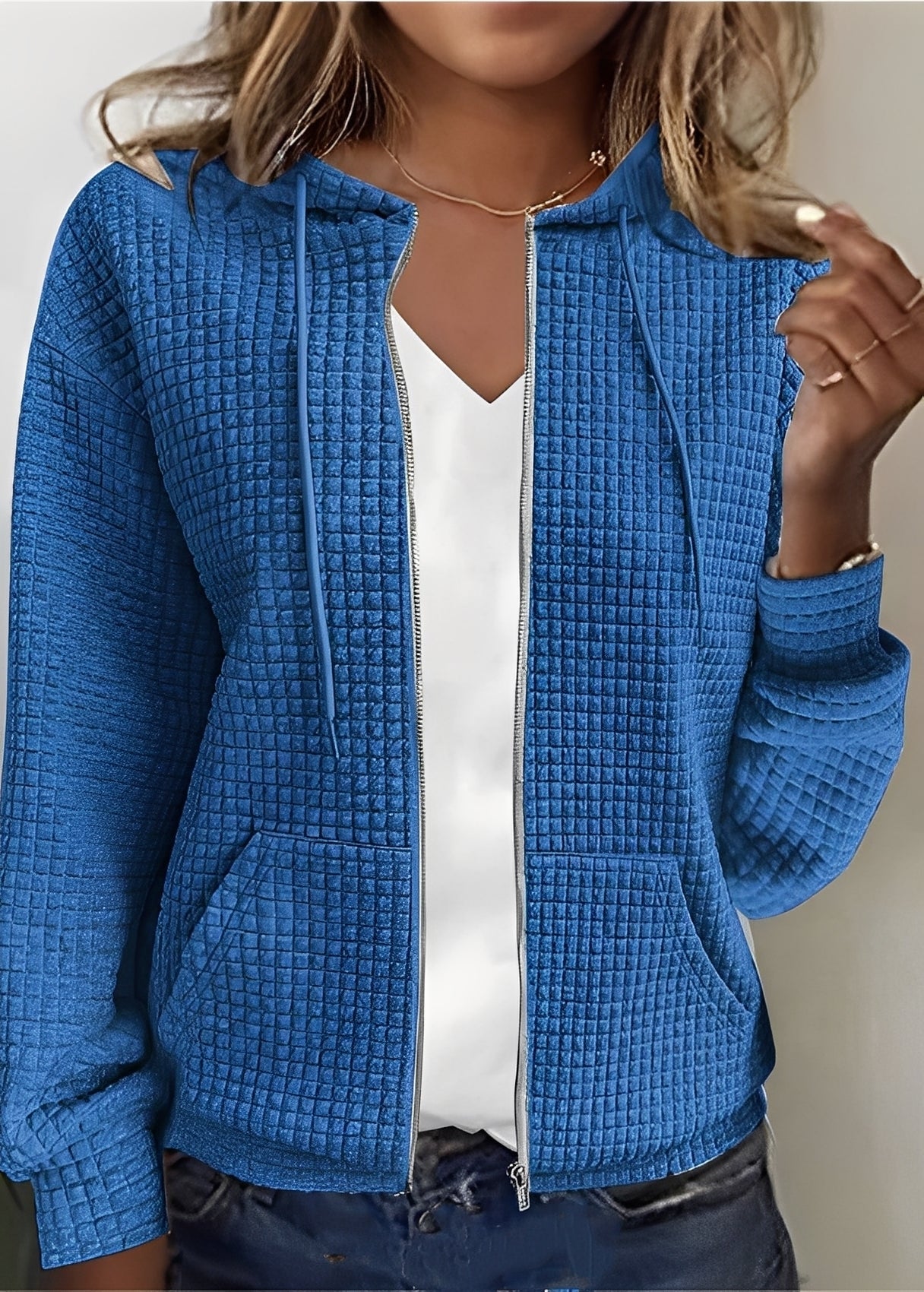 Katherine - Stylový Cardigan s Kapucí a Kapsami pro Ženy