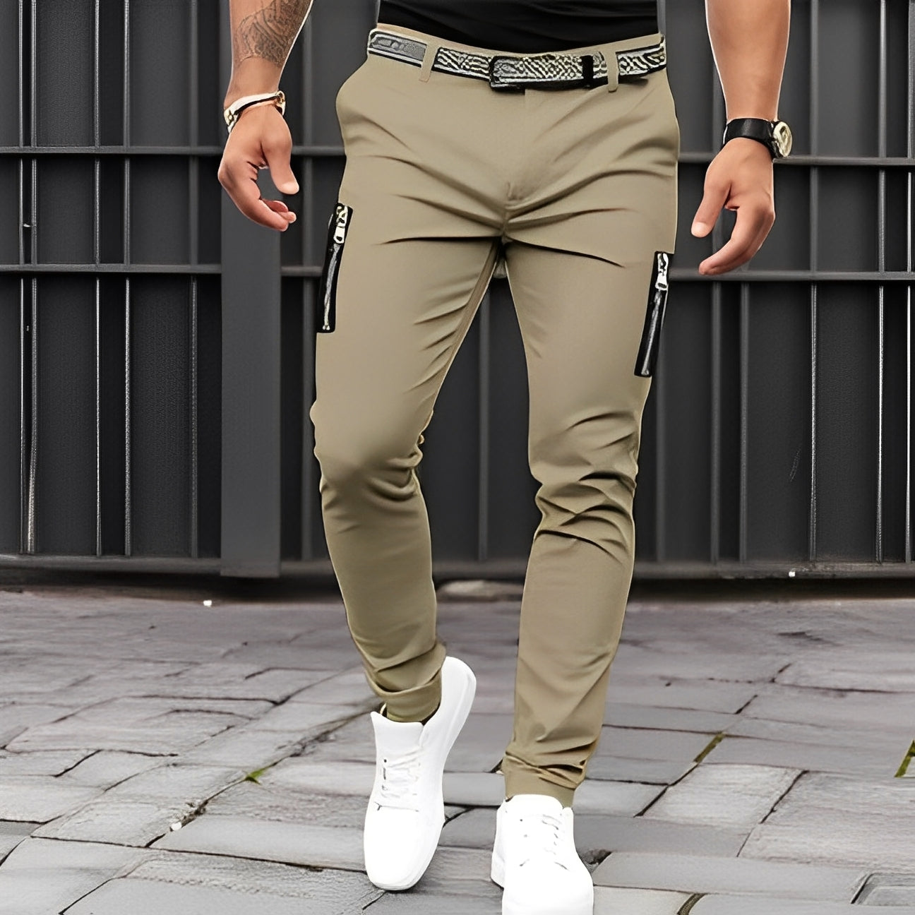 Jaron - Stylové, ležérní slim-fit kalhoty pro muže