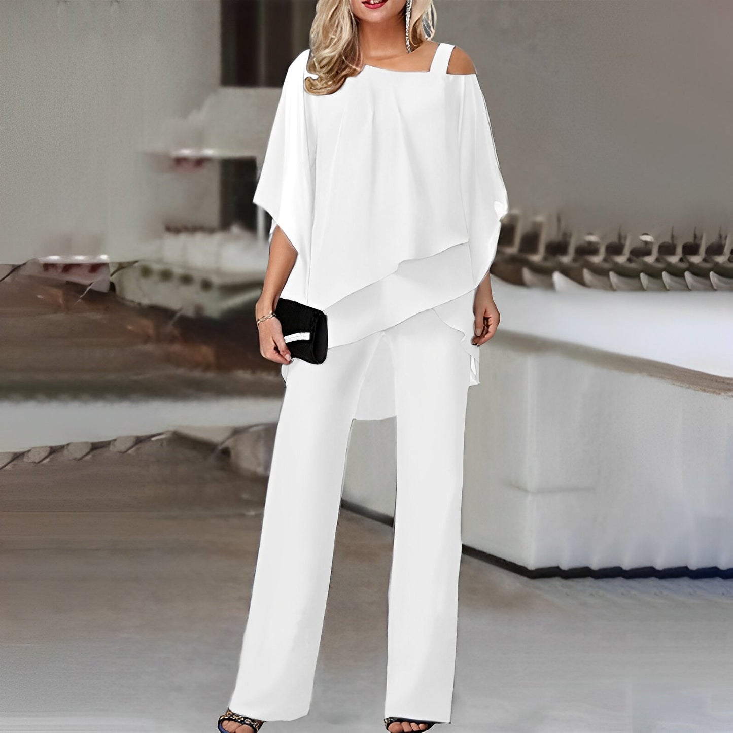 Sherlyn - Elegantní, bezramínkové, volné souprava pro dámy