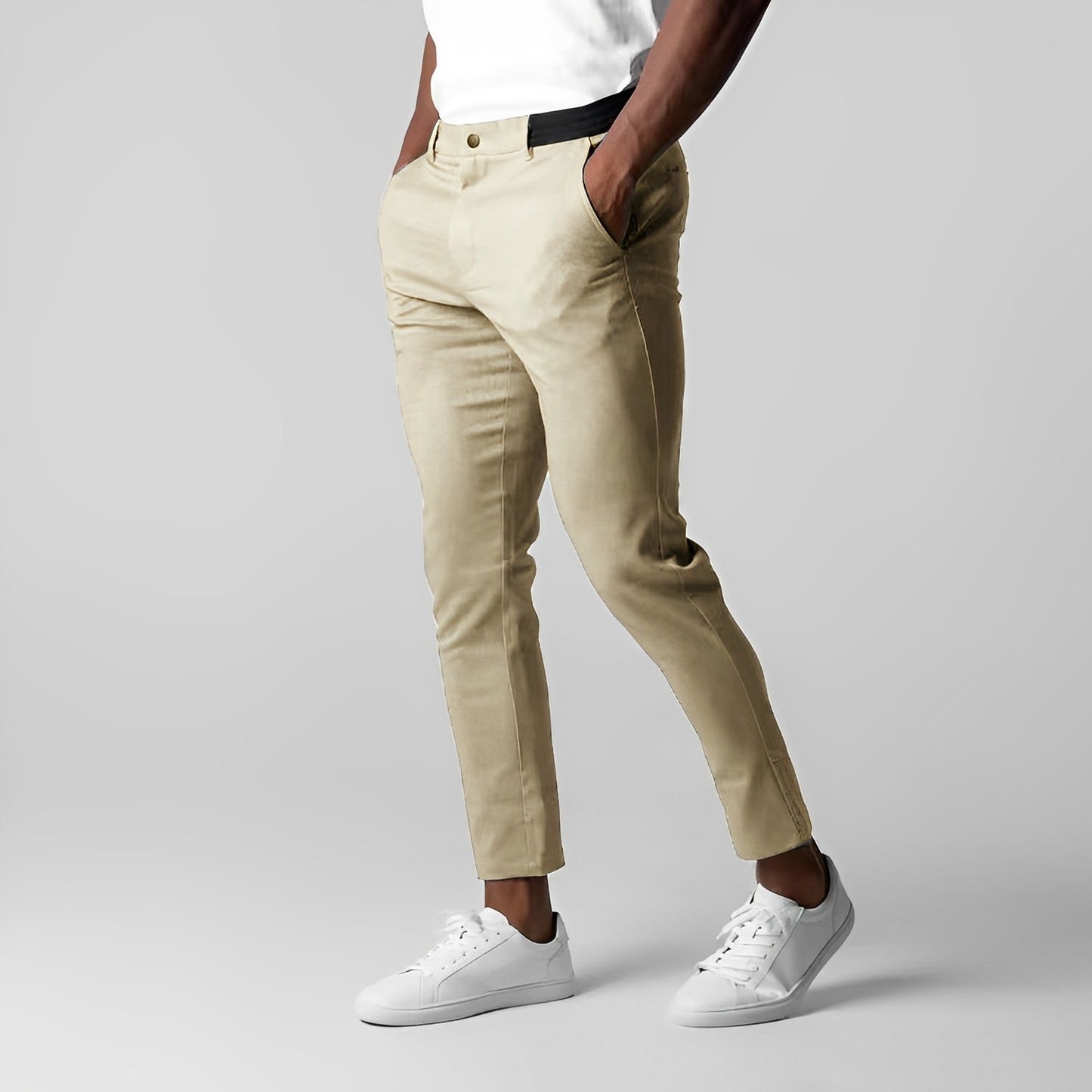 Justine - Ležérní Slim-Fit Chino kalhoty pro muže