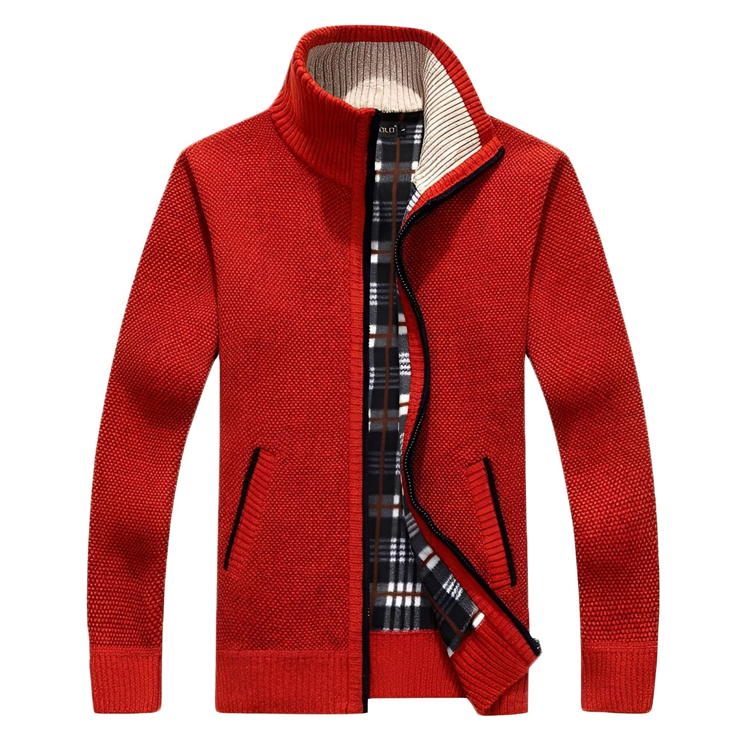 Malinda - Stylový cardigan s měkkou fleece podšívkou pro muže