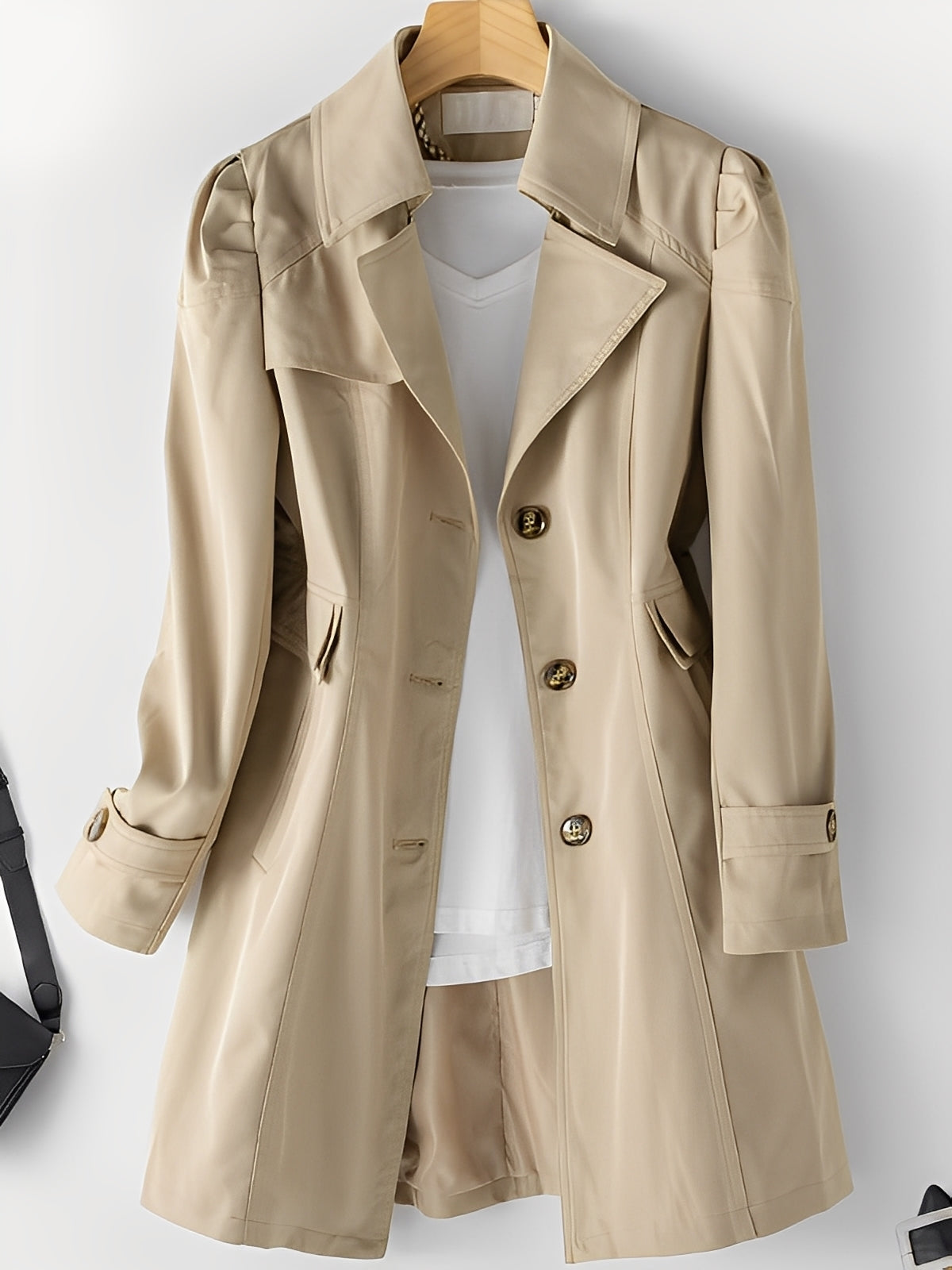 Hillary - Lässiger Kaschmir-Trenchcoat pro Dámy