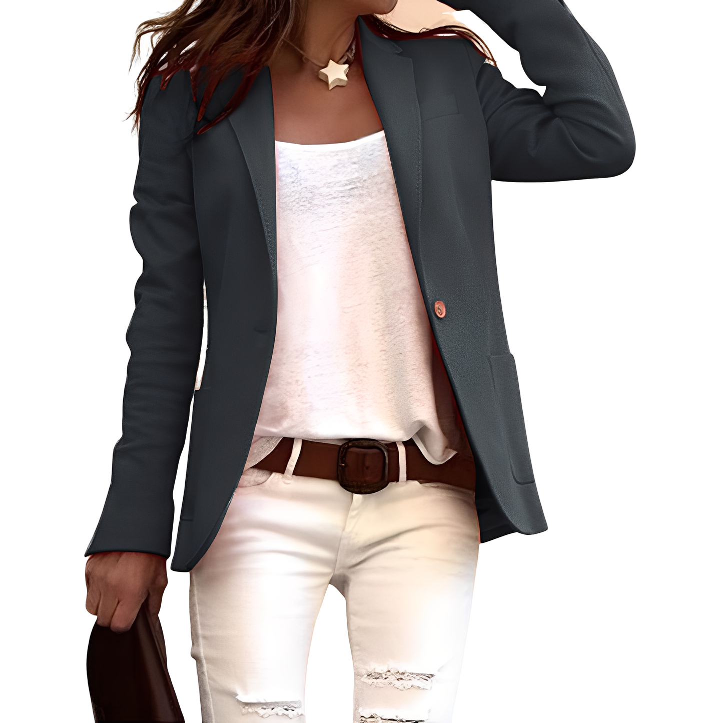 Heather - Ležérní blazer s reverem pro dámy