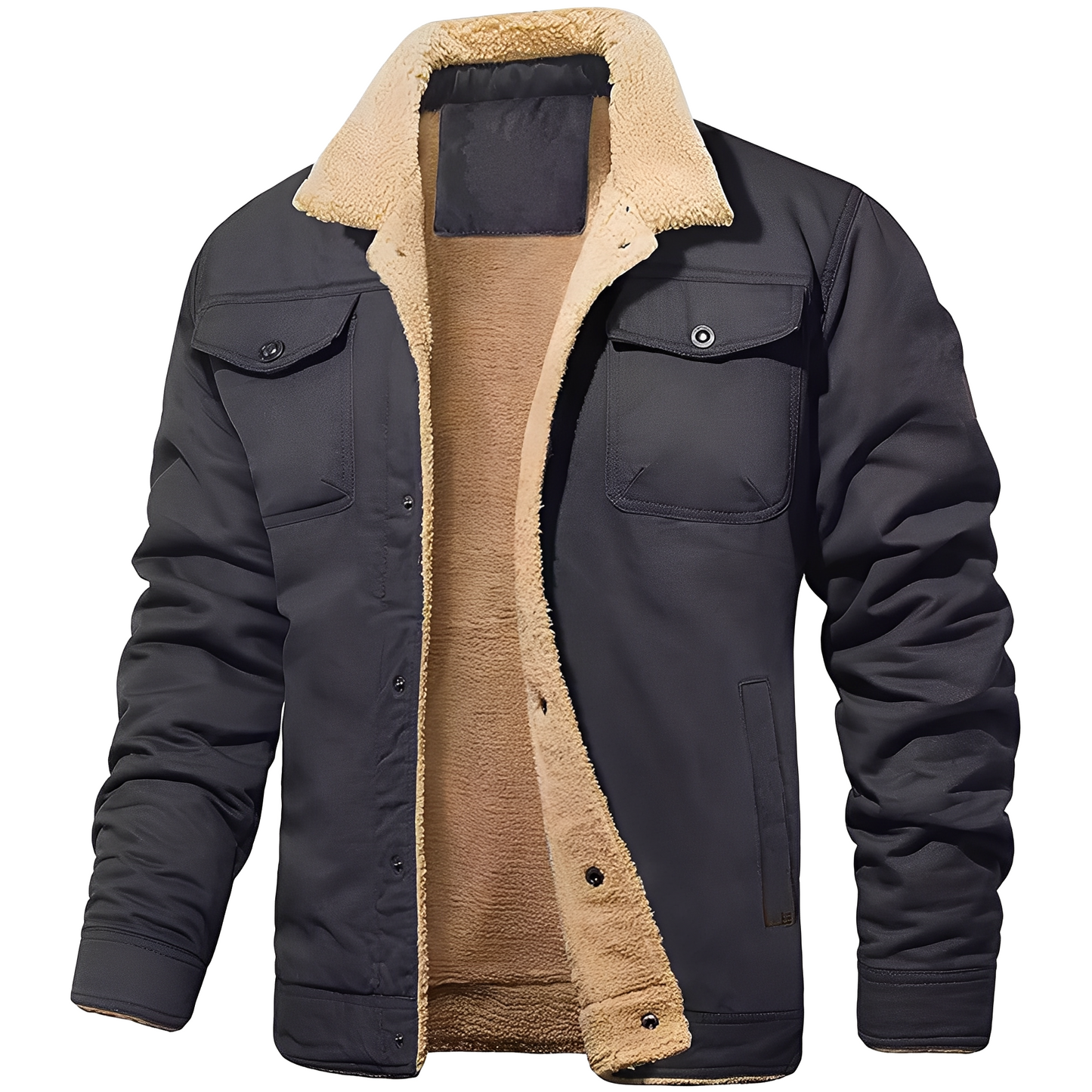 Dillon - Lehka Bunda z Fleece-Twill pro Muže