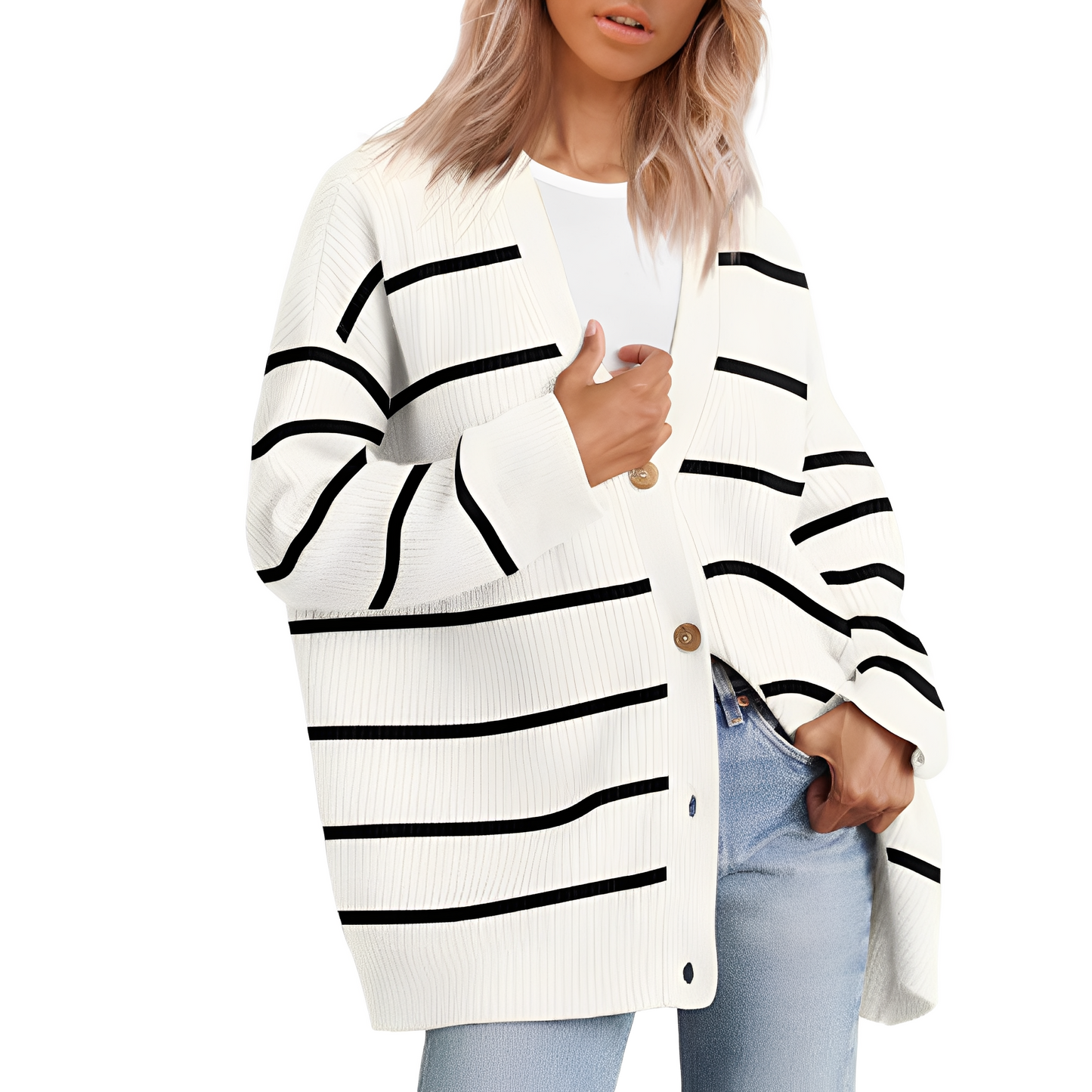 Christal - Ležérní oversize cardigan pro ženy