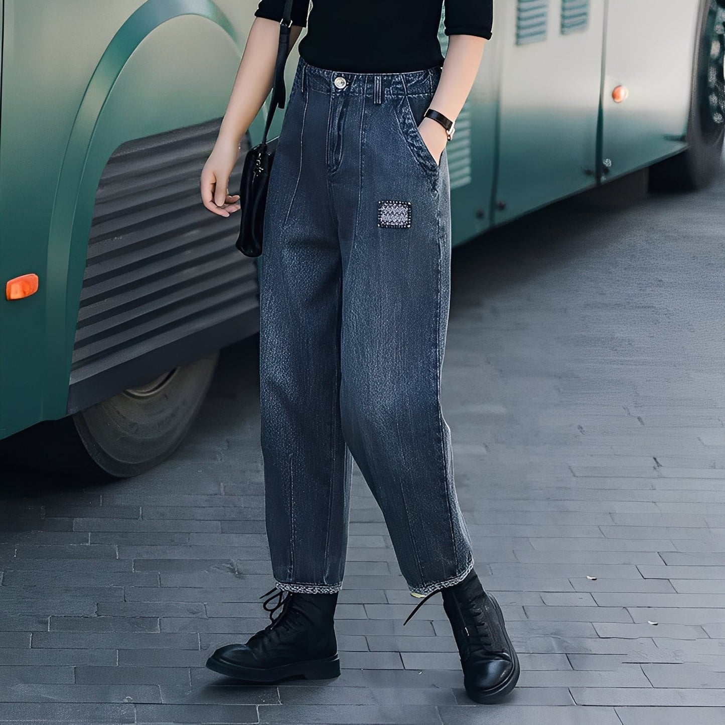 Shirlee - Stylové džíny s vysokým pasem pro dámy