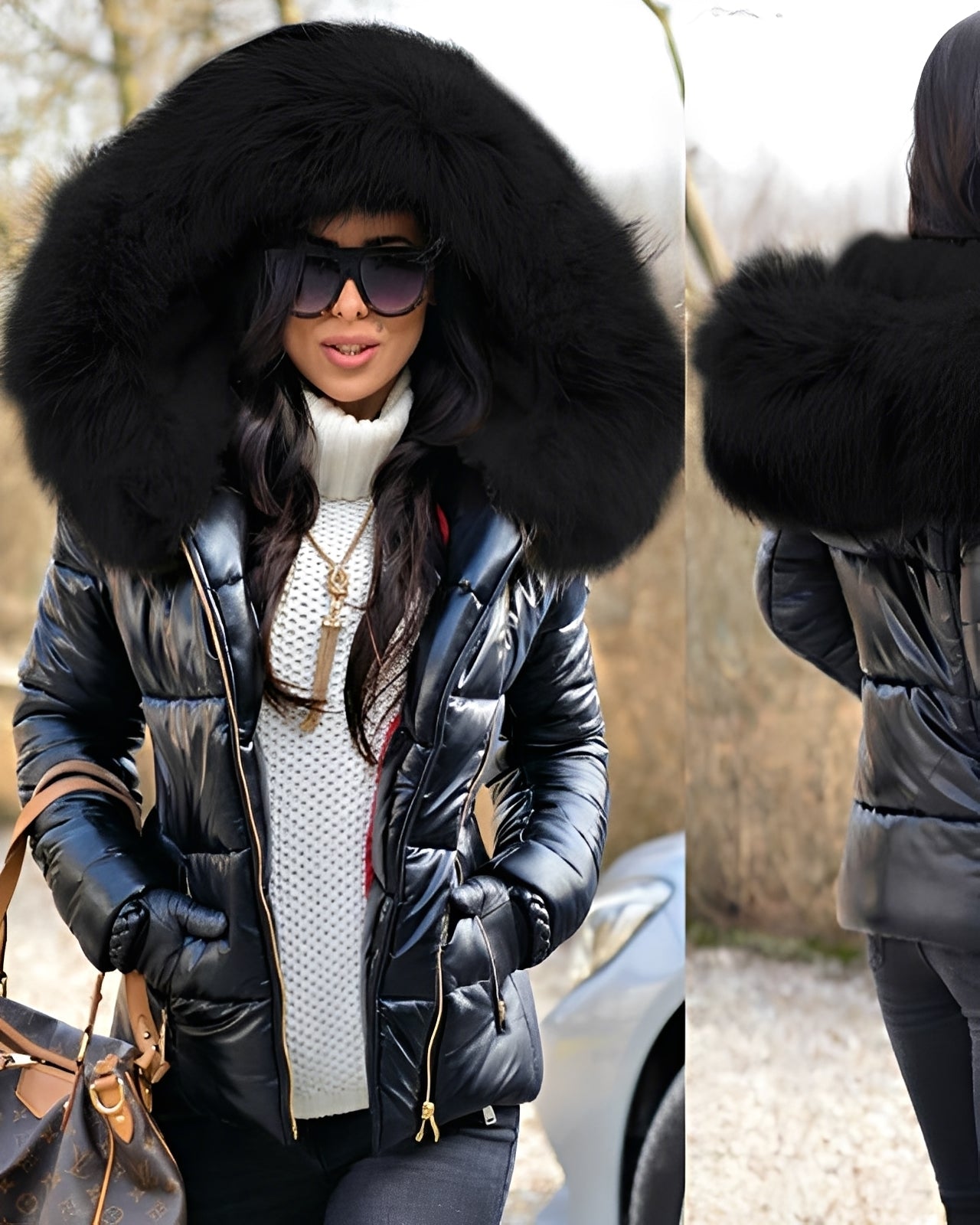 Rosanna - Elegantní péřová bunda s moderním střihem pro ženy
