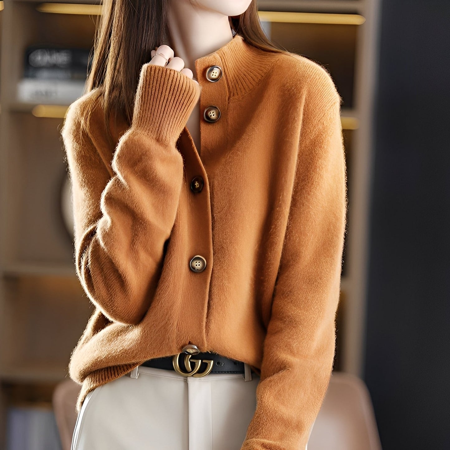 Michelle - Elegantní, volně pletený cardigan pro dámy