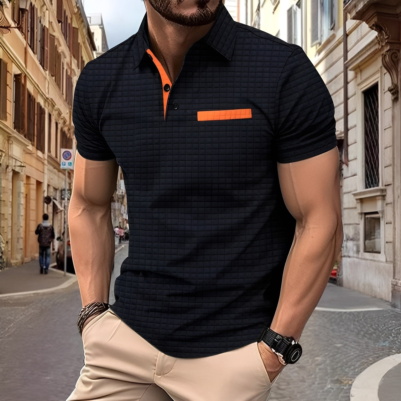 Benson - Stylové Slim-Fit polotriko pro muže