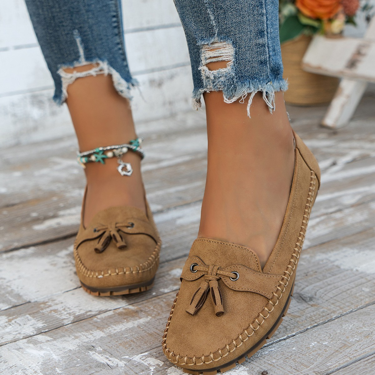 Emilee - Retro-Ploche Loafer pro Dámy