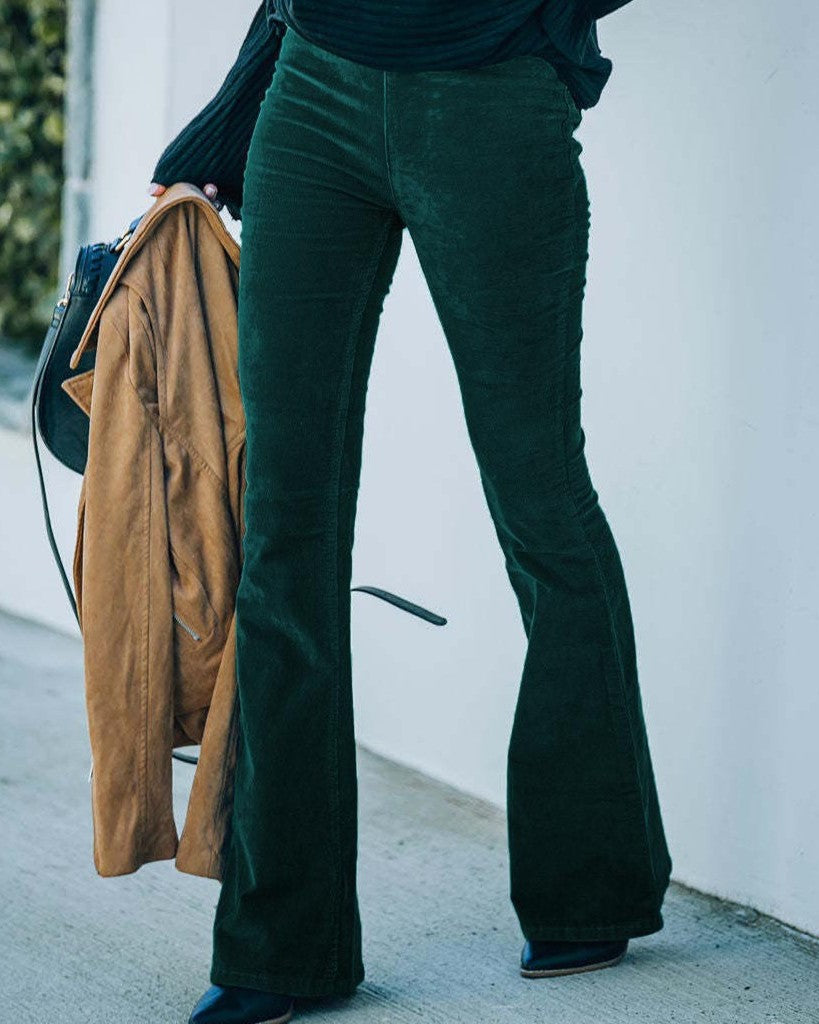 Elaina - Rozšířené kalhoty s podílem stretch pro ženy