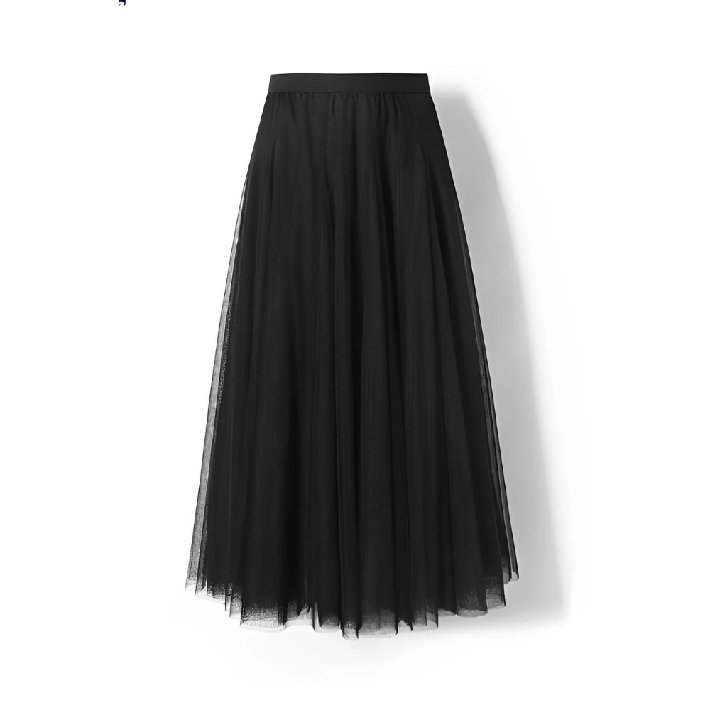 Kelly - Ležérní midirok z plisované síťoviny pro dámy