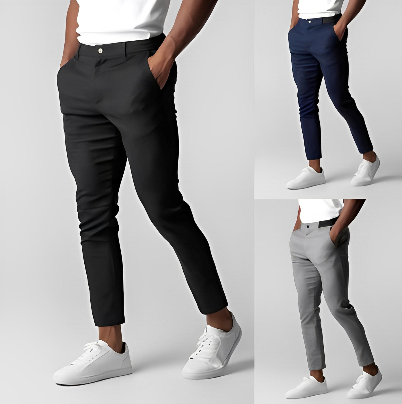 Justine - Ležérní Slim-Fit Chino kalhoty pro muže