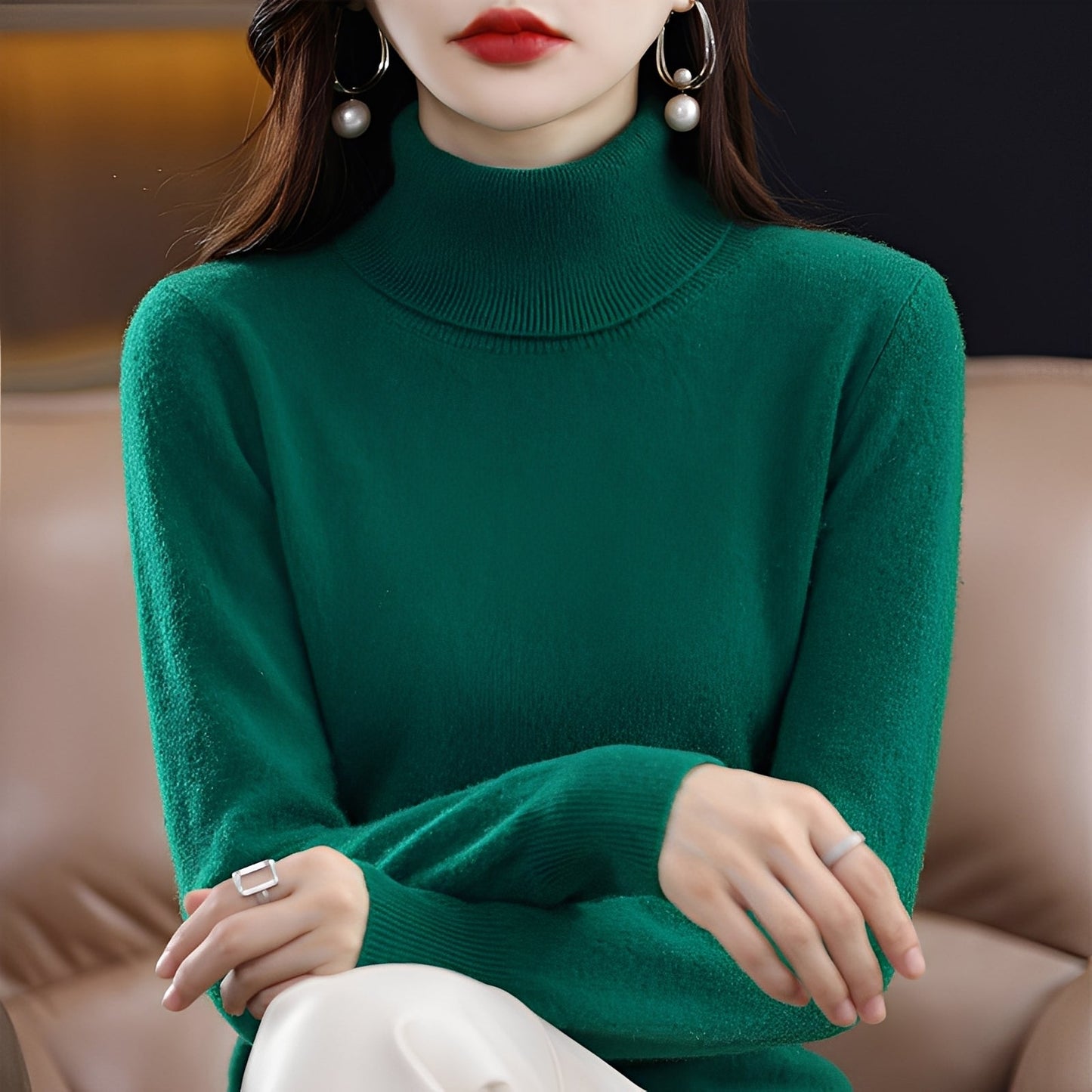 Jocelin - Schlanker Rollkragenpullover pro Dámy