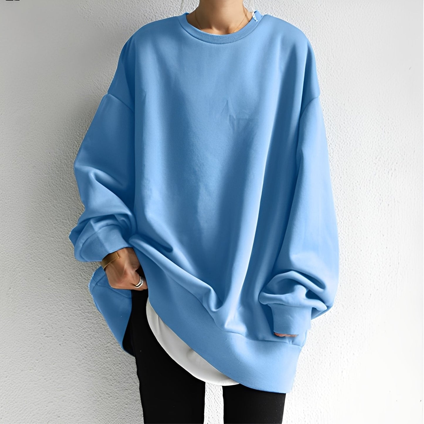Andrina - Oversized svetr s kulatým výstřihem pro ženy