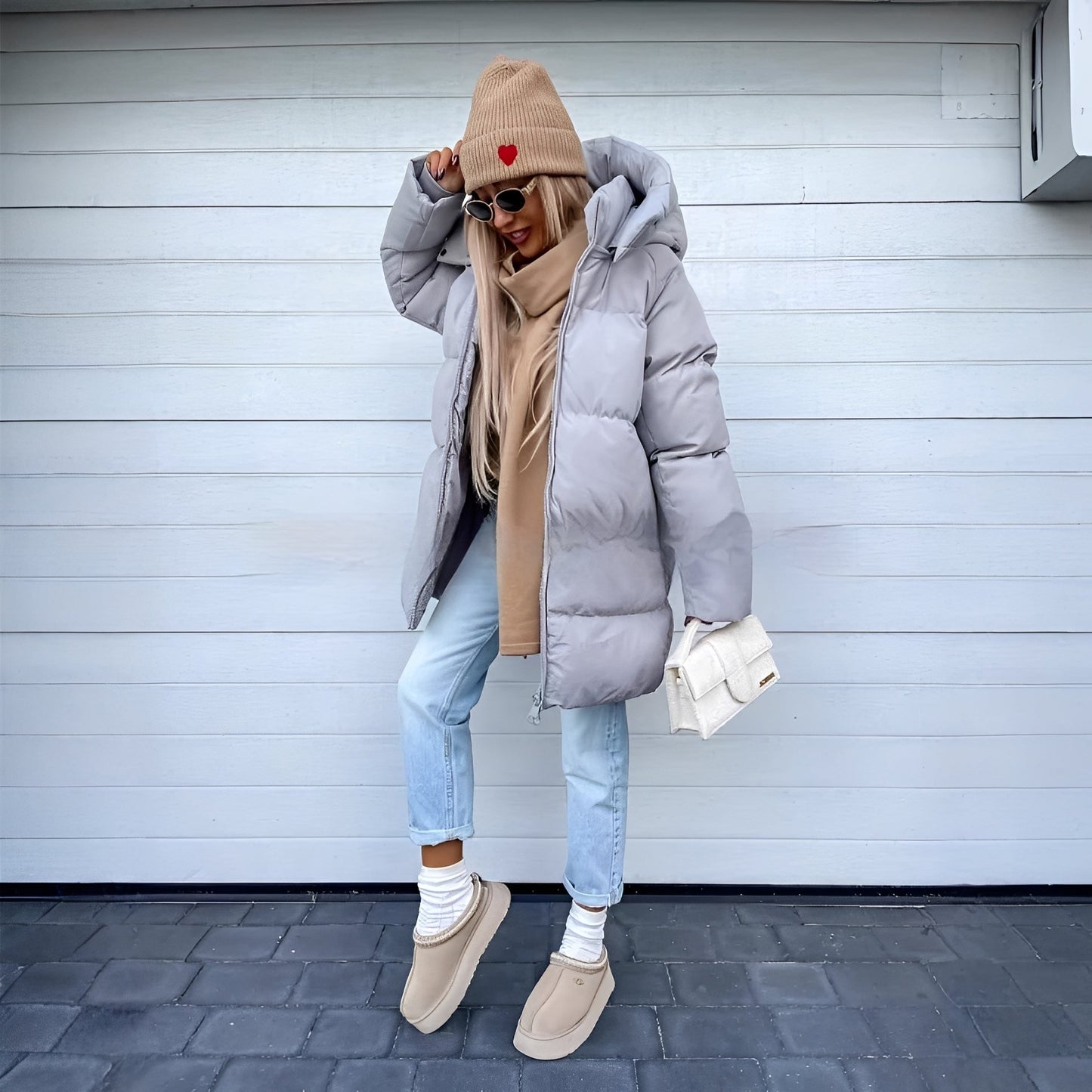 Catharine - Elegantní, vycpaná parka bunda pro ženy