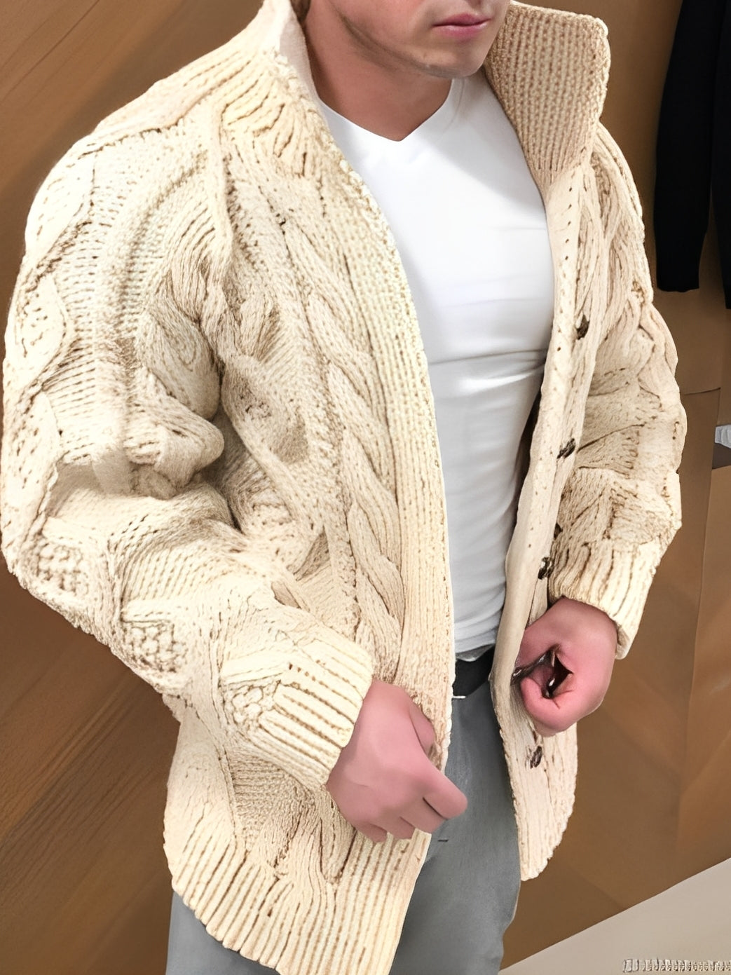 Donovan - Stylový, teplý cardigan pro muže