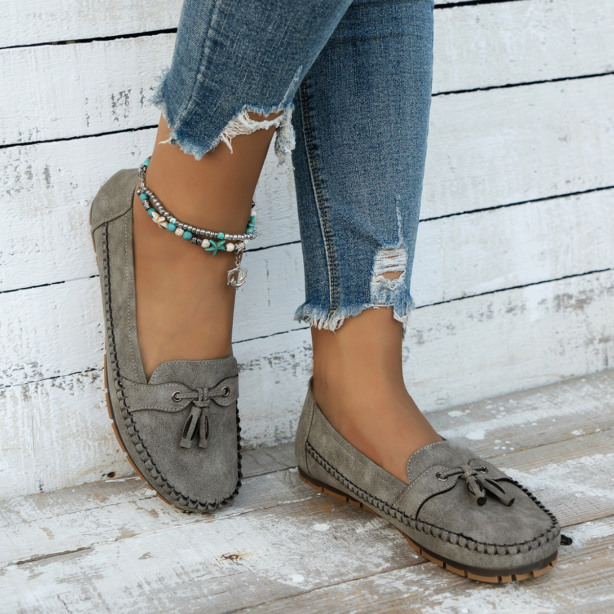 Emilee - Retro-Ploche Loafer pro Dámy