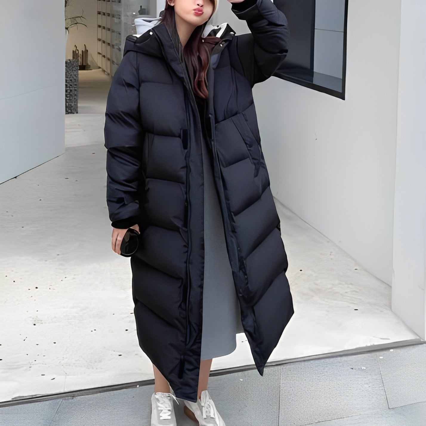 Yasmin - Stylová, vycpaná péřová bunda pro ženy