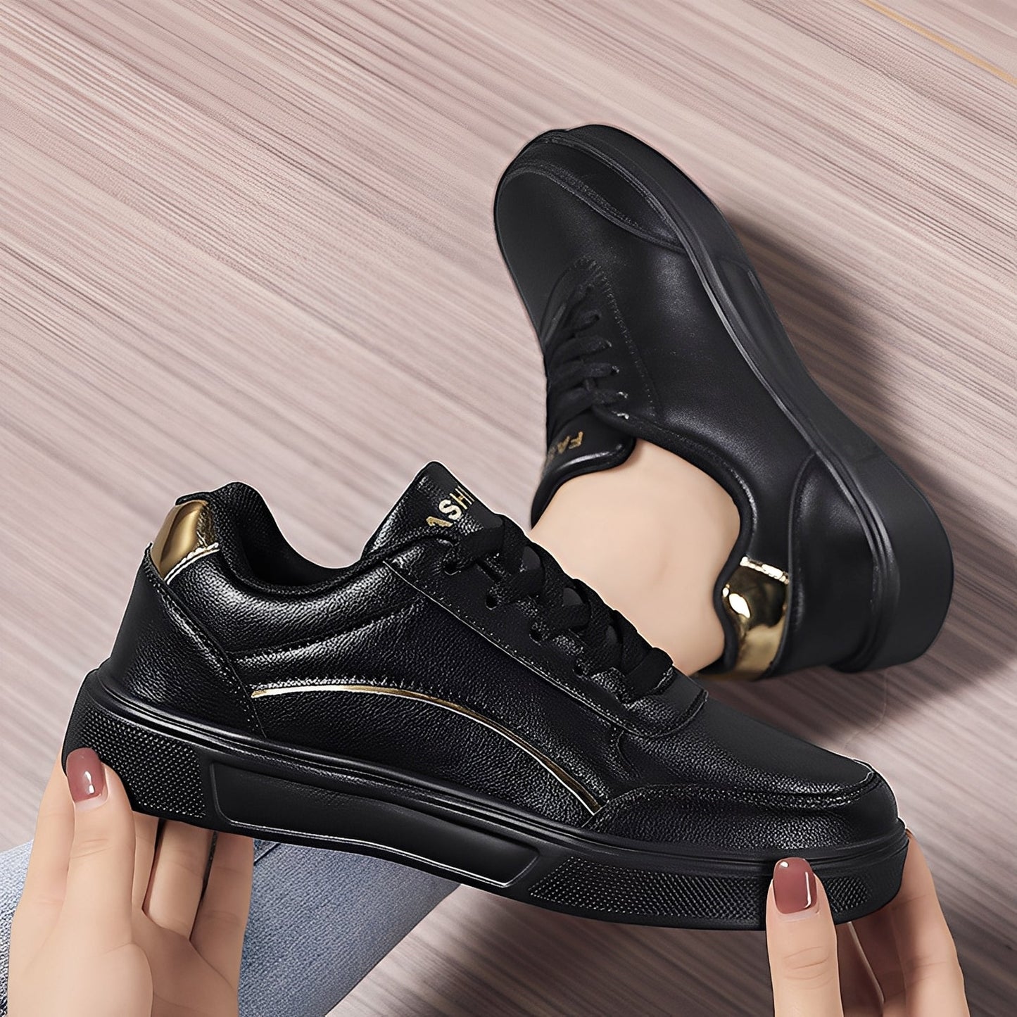 Rexanne - Stylové Sneakers z PU Kůže pro Ženy