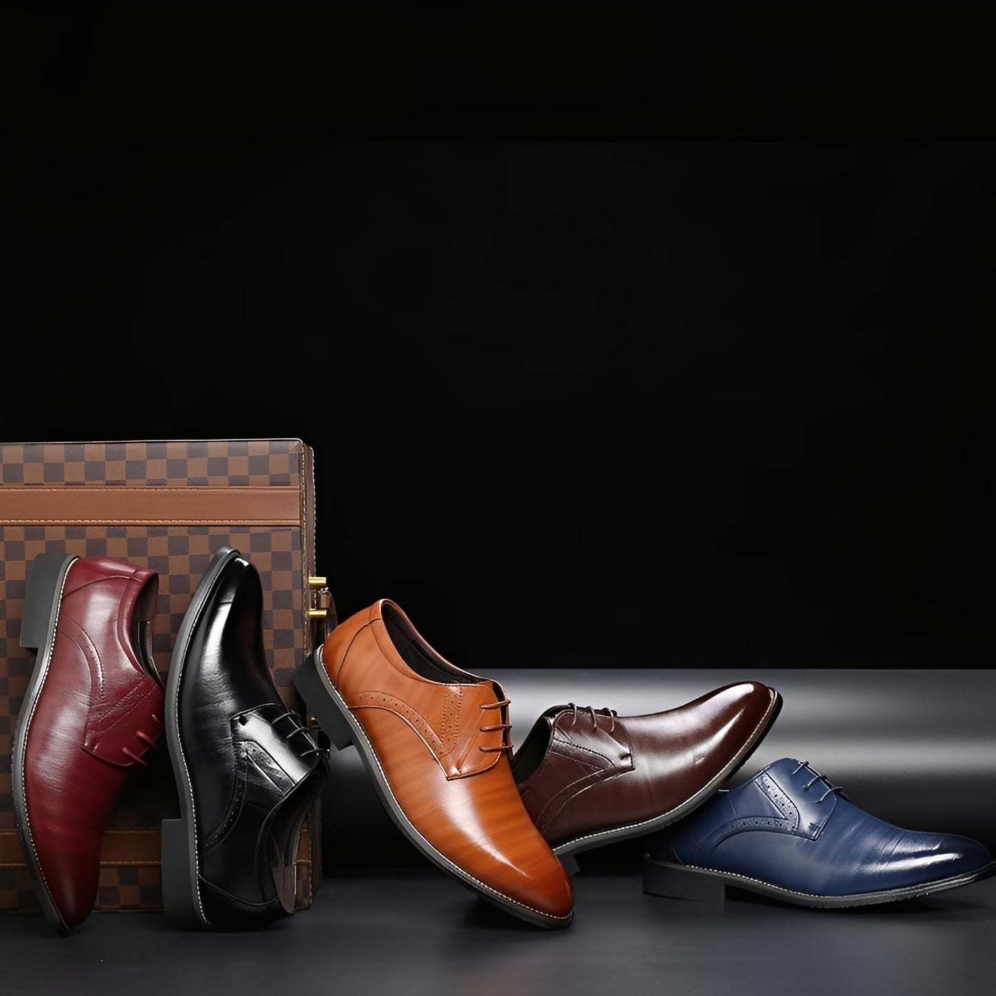 Desmond - Formální kožené boty s brogue detaily pro muže