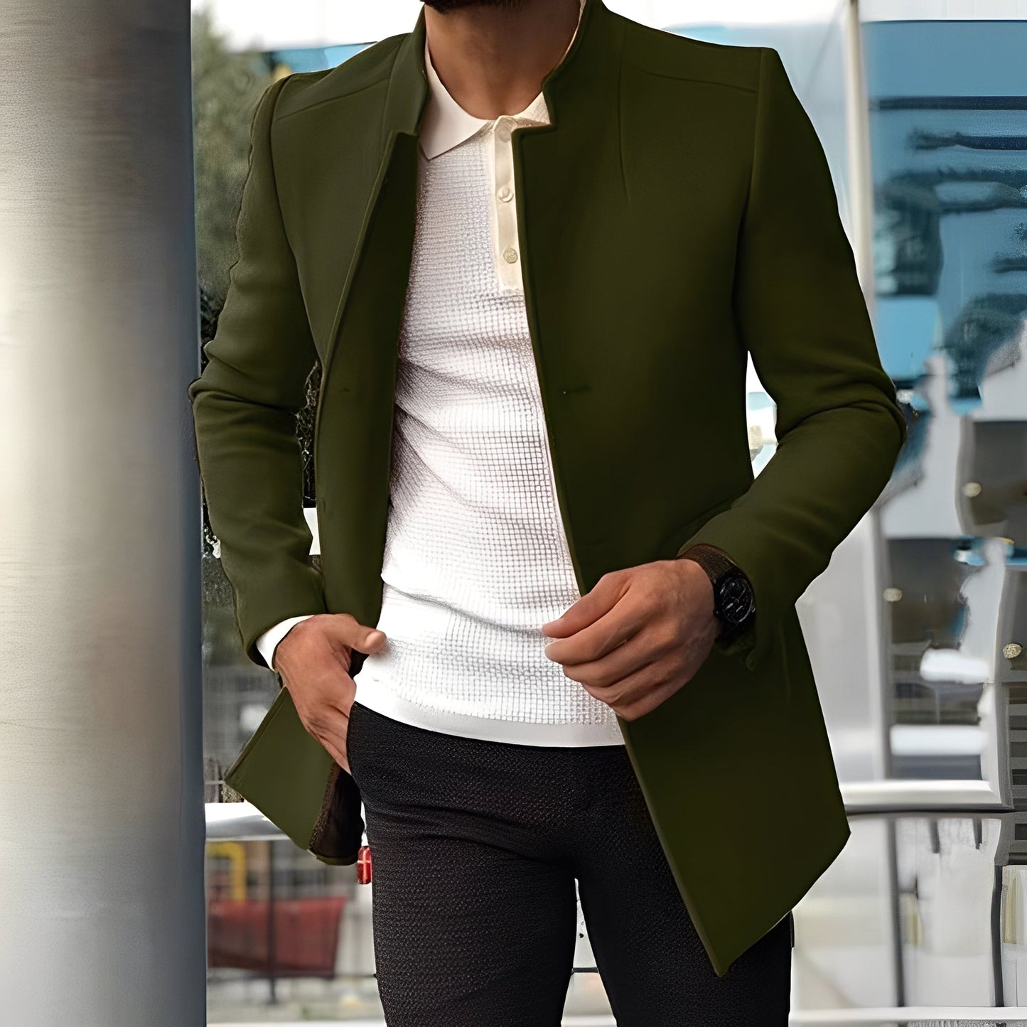 Joshua - Elegantní slim-fit bunda pro muže