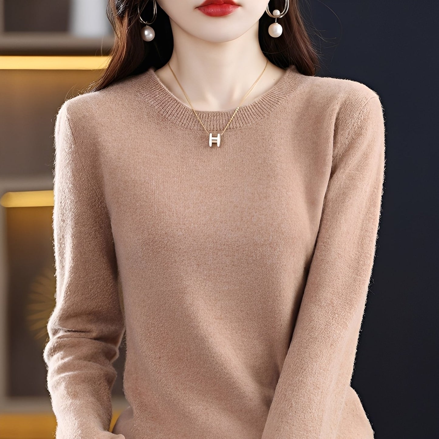 Julia - Elegantní, úzký vlněný svetr pro ženy