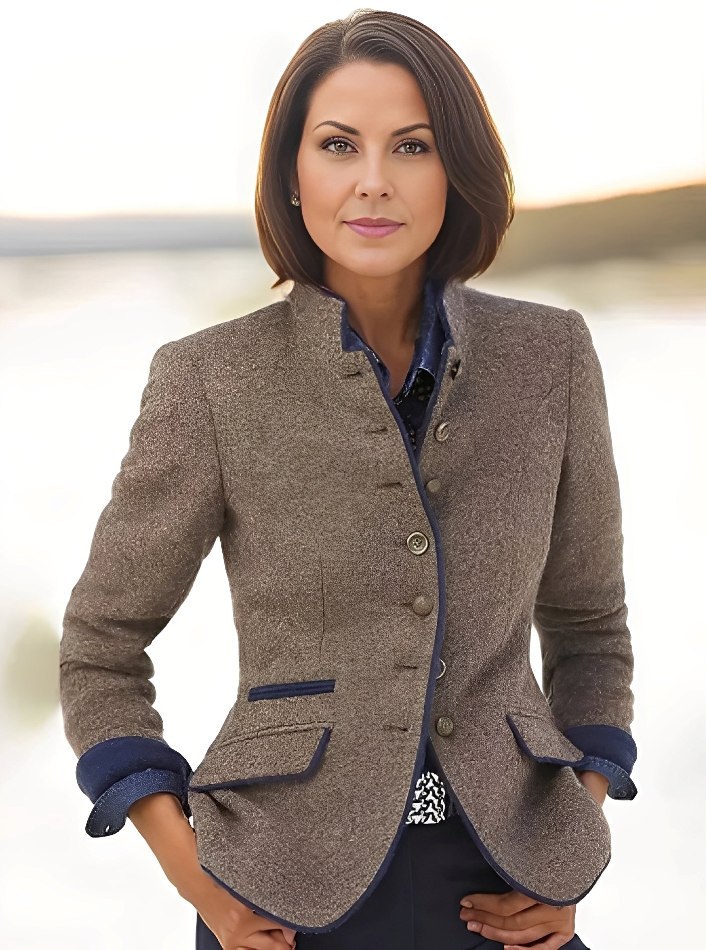 Marcelyn - Elegantní kabát s několika knoflíky pro dámy