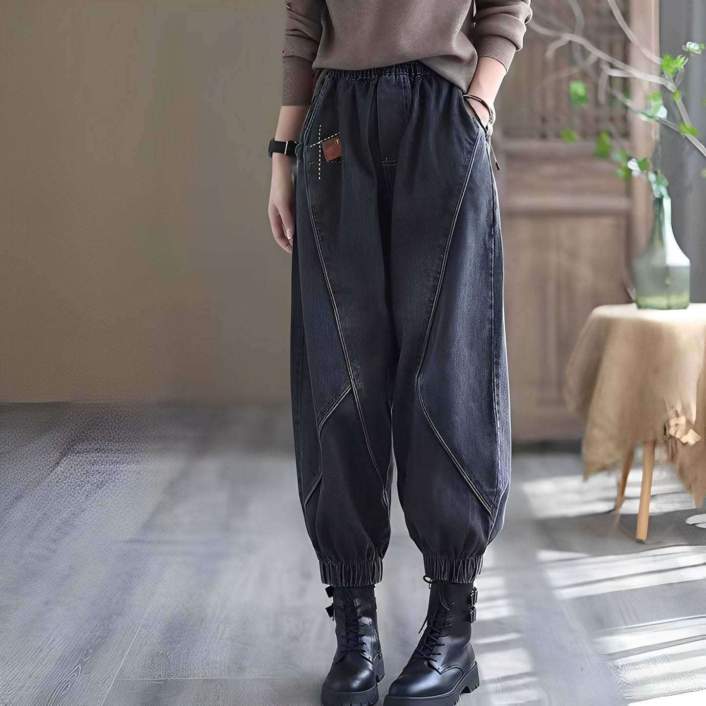 Shyanne - Klasické džíny s elastickým pasem pro dámy