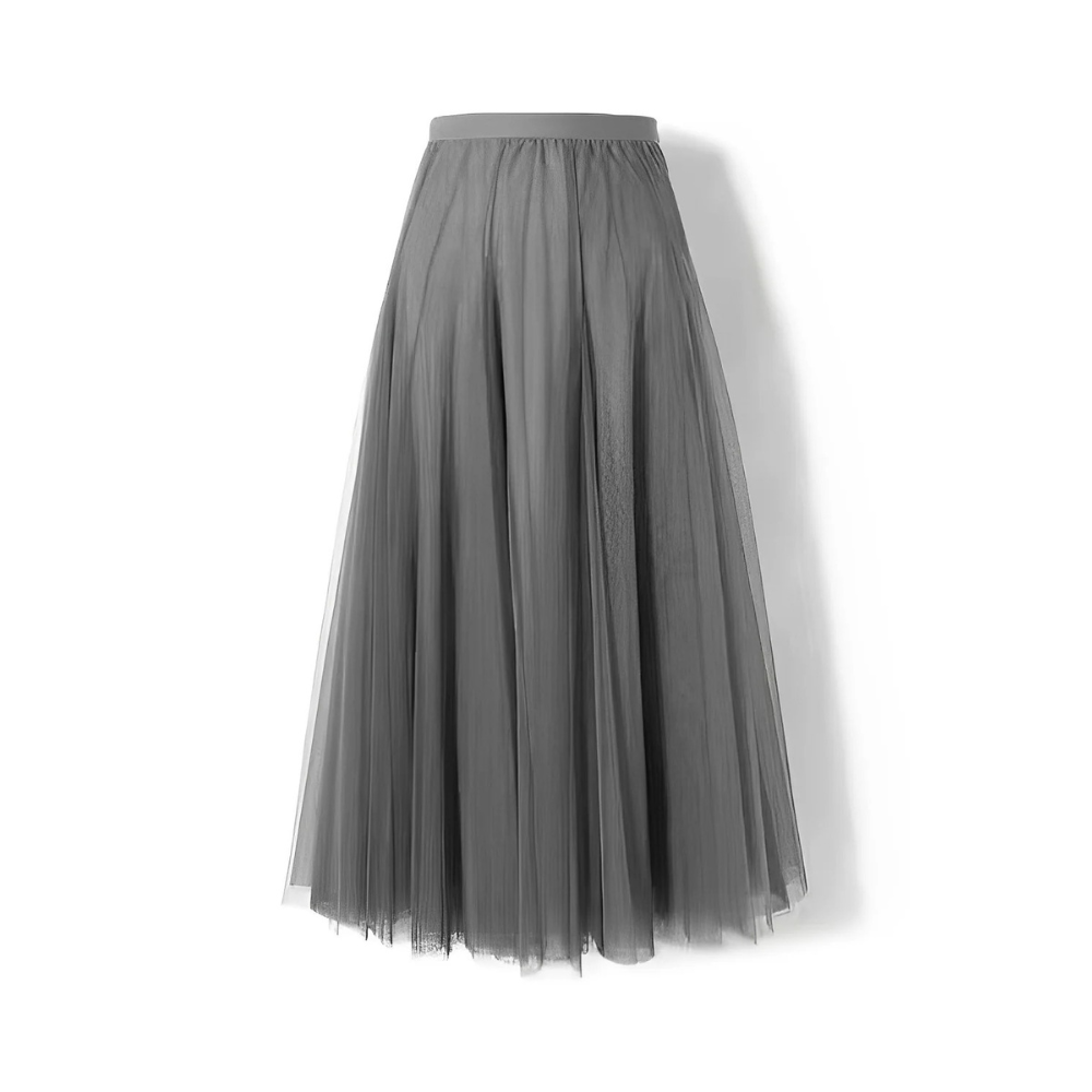 Kelly - Ležérní midirok z plisované síťoviny pro dámy