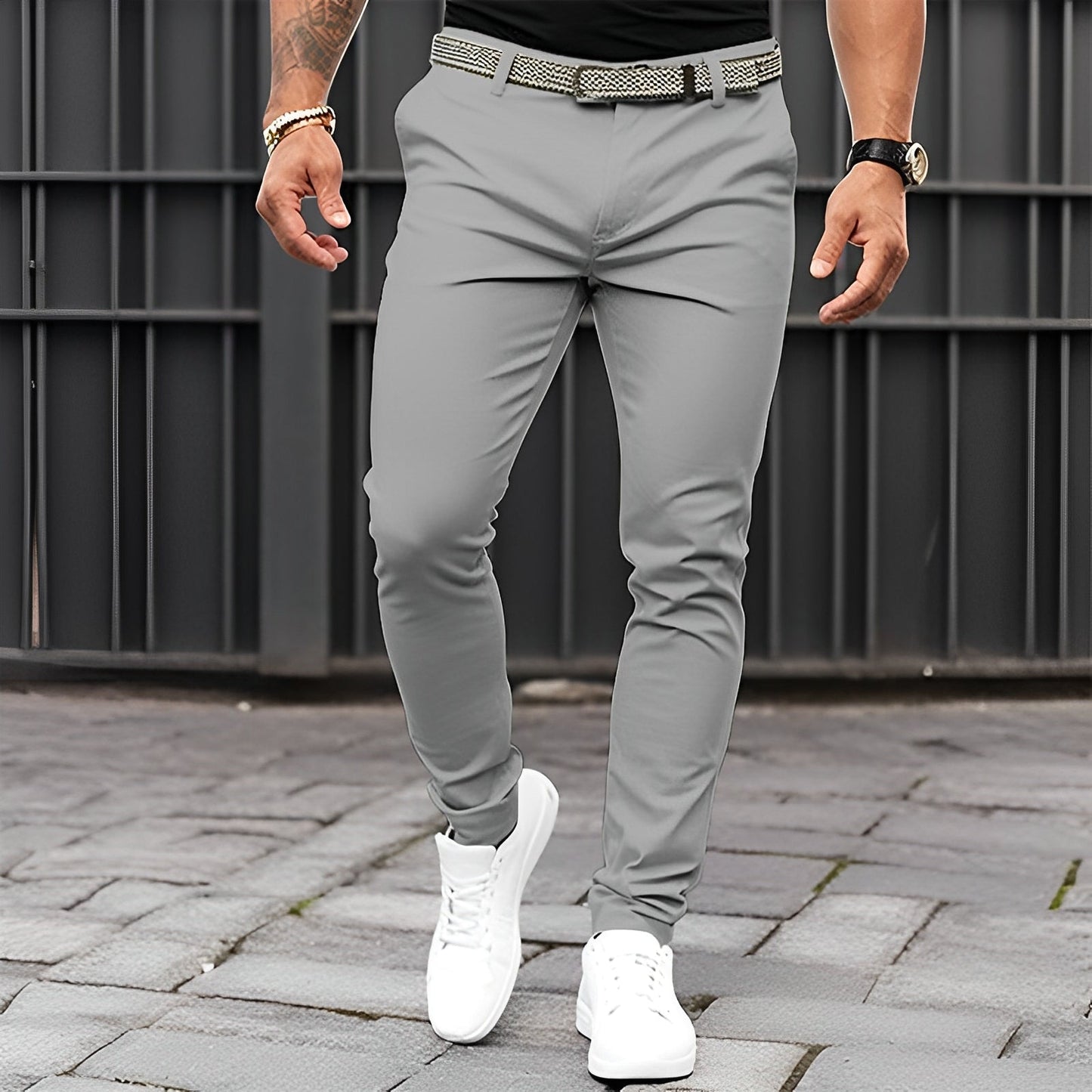 Jaron - Stylové, ležérní slim-fit kalhoty pro muže