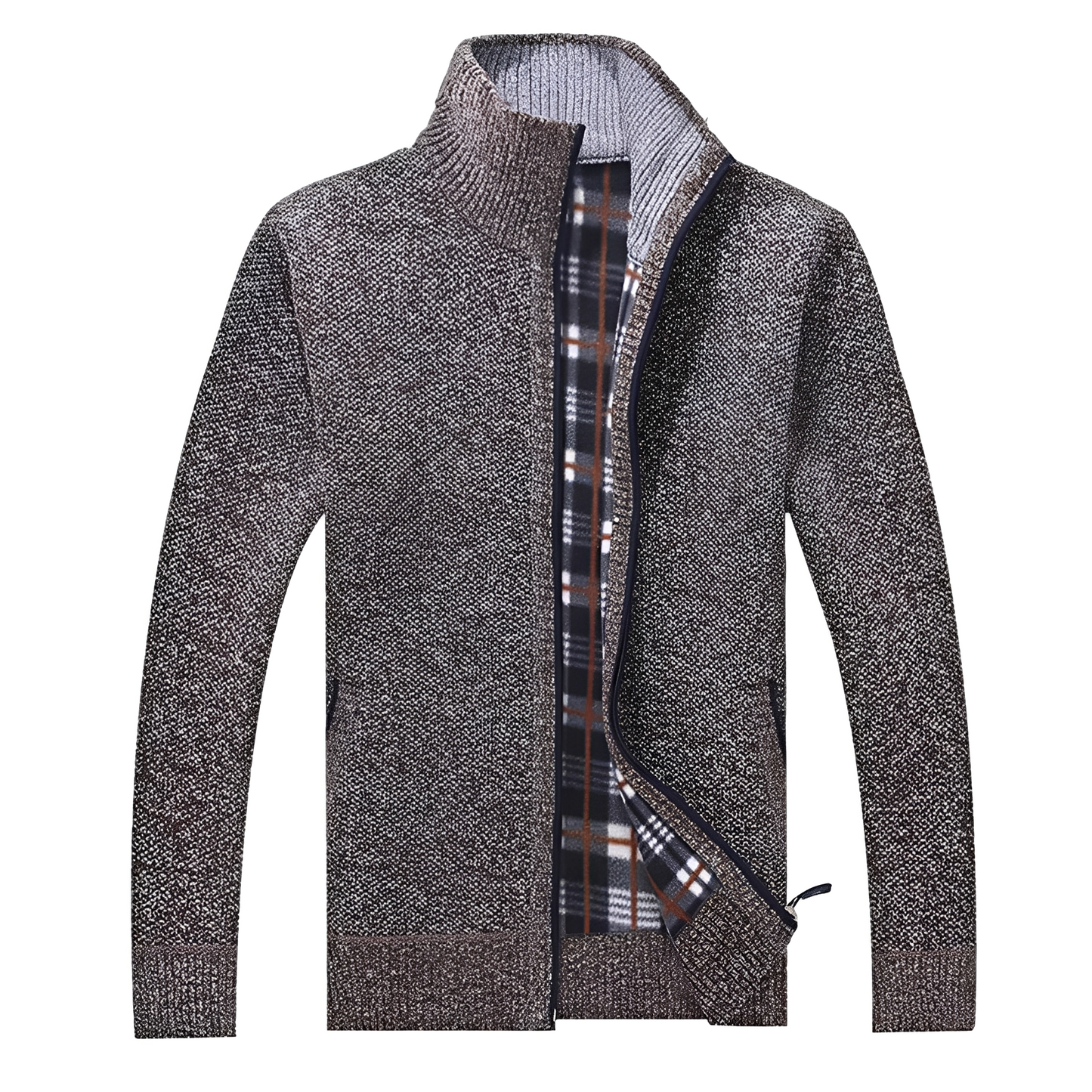 Malinda - Stylový cardigan s měkkou fleece podšívkou pro muže