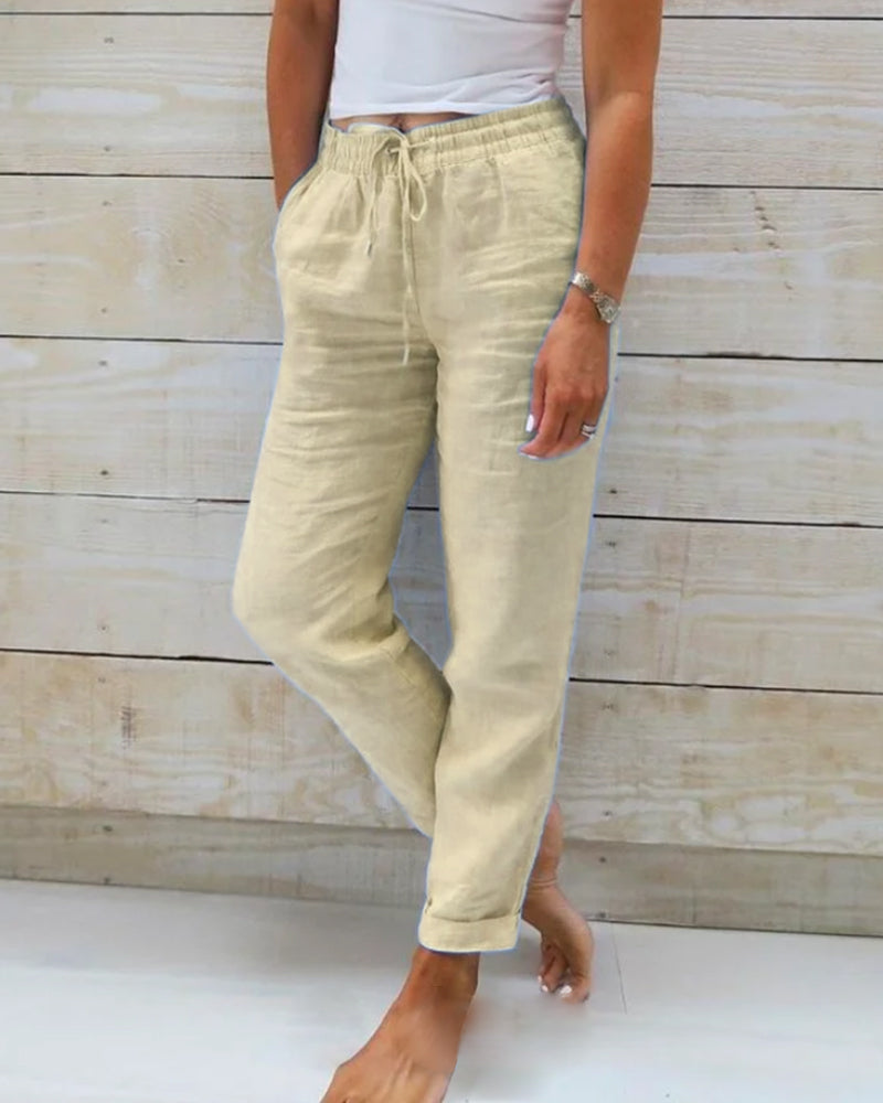 Charlie – Ležérní rovné kalhoty v elegantním stylu