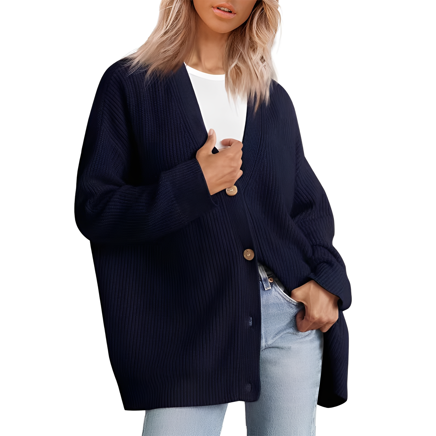 Christal - Ležérní oversize cardigan pro ženy