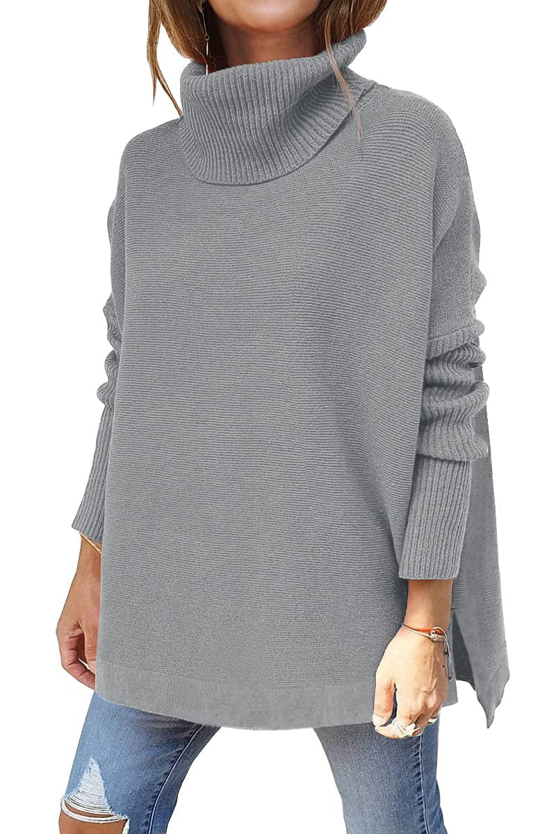 Macey - Lässiger Rollkragenpullover aus Wolle für Damen