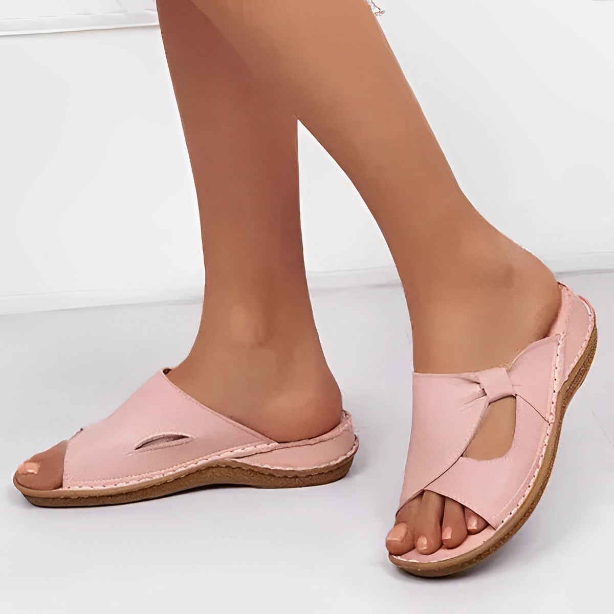 Zoey - Stylové ploché sandály s rybím ústem pro dámy