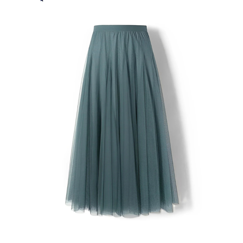 Kelly - Ležérní midirok z plisované síťoviny pro dámy