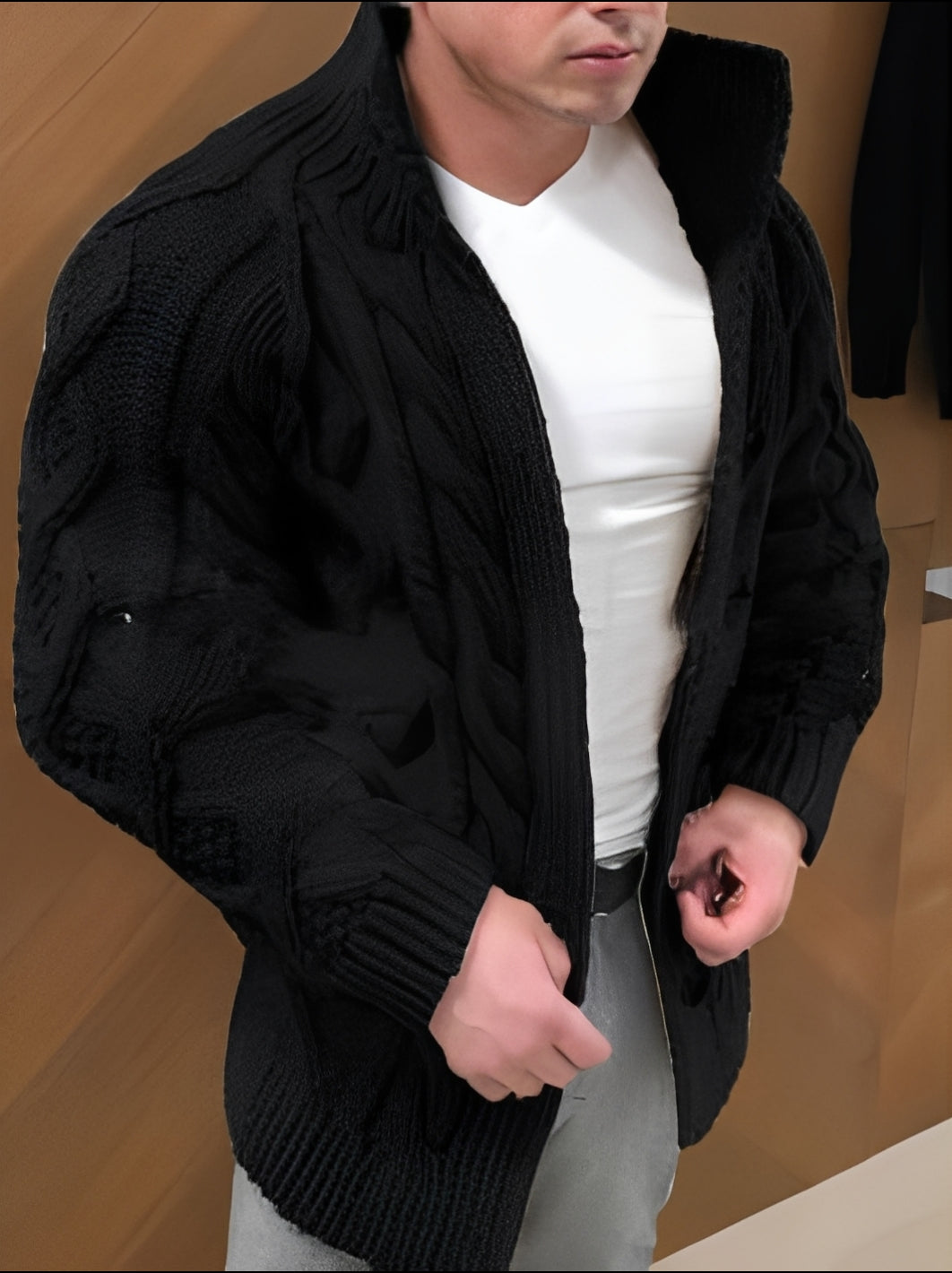 Donovan - Stylový, teplý cardigan pro muže