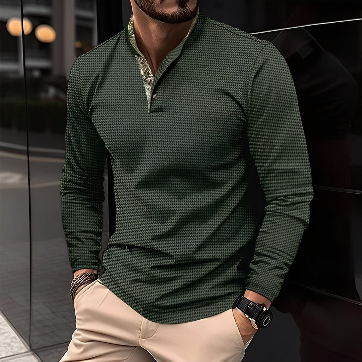 Chester - Moderní polo tricko s reverzním límeckem pro muže