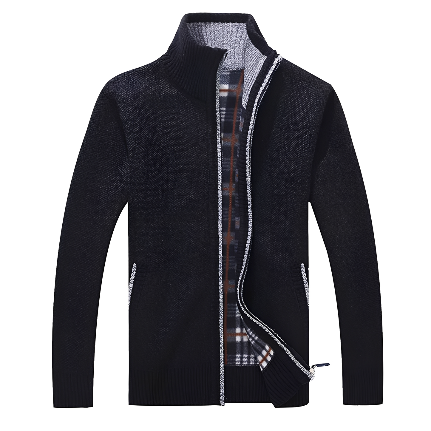 Malinda - Stylový cardigan s měkkou fleece podšívkou pro muže